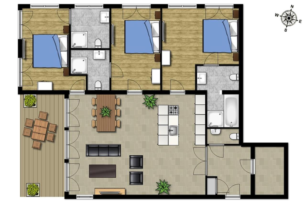 Dac50 Luxurious Apartment Domburg Bagian luar foto